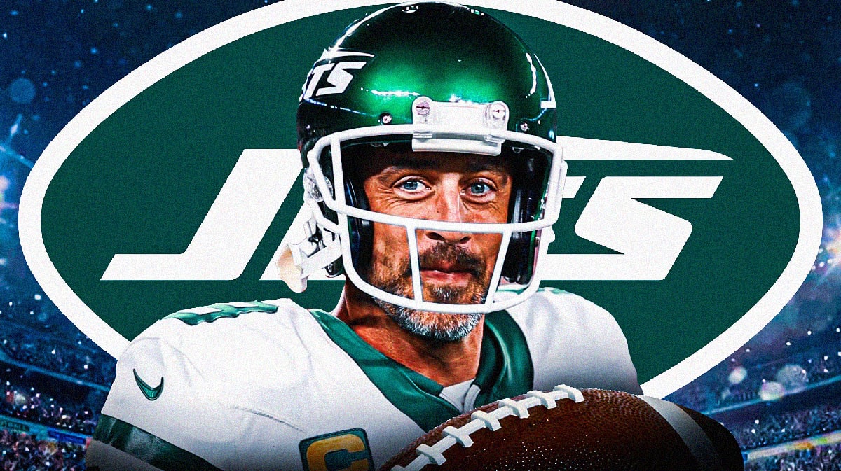 Jets quarterback Aaron Rodgers.