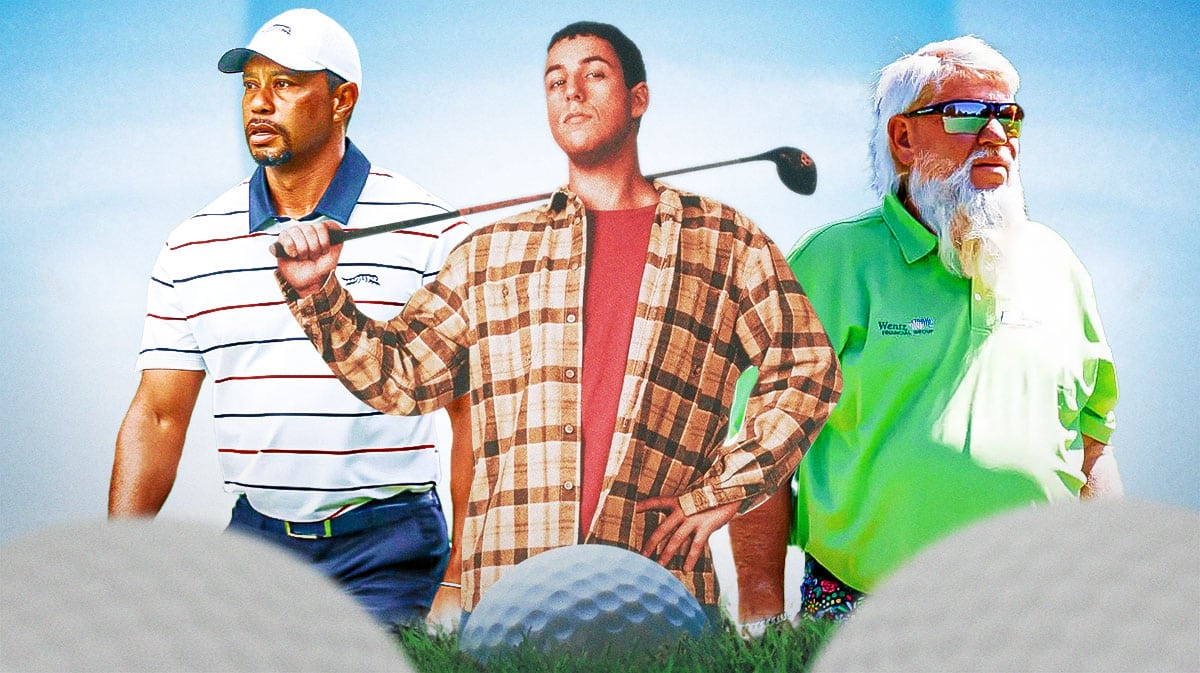 Adam Sandler dishes on Tiger Woods, John Daly's potential roles in Happy  Gilmore 2