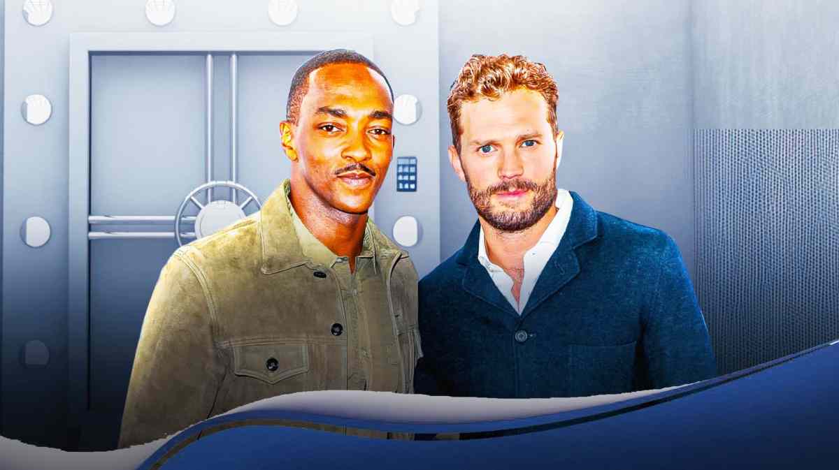 Anthony Mackie, Jamie Dornan, Background: bank vault