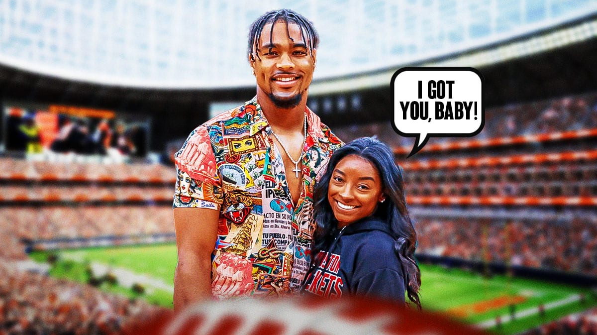 Simone Biles tells Jonathan Owens "I got you, baby!"