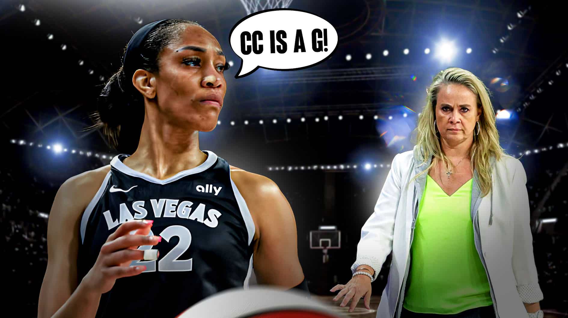 Aces' Becky Hammon, A'ja Wilson passionately shut down anti-Caitlin ...