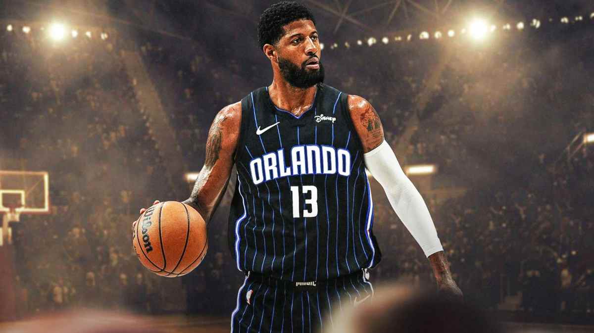 Photo: Paul George in Orlando Magic jersey