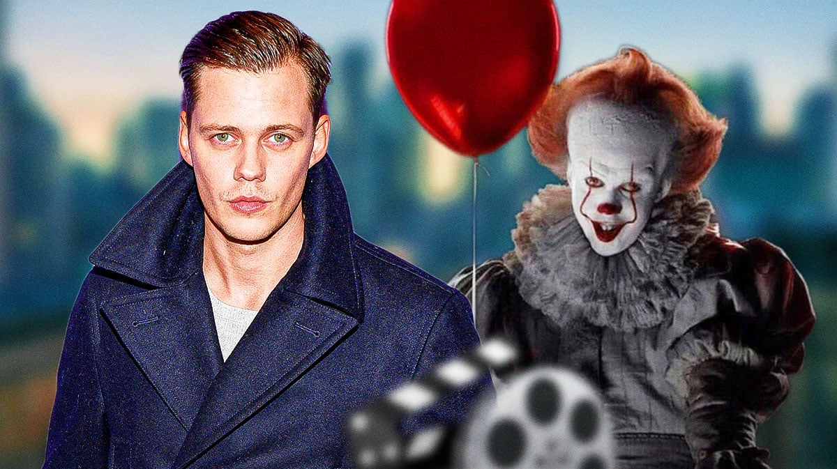 Bill Skarsgård and scene from IT.