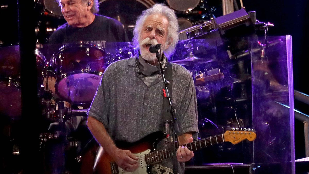 Bob Weir of Dead and Company performing in 2021.