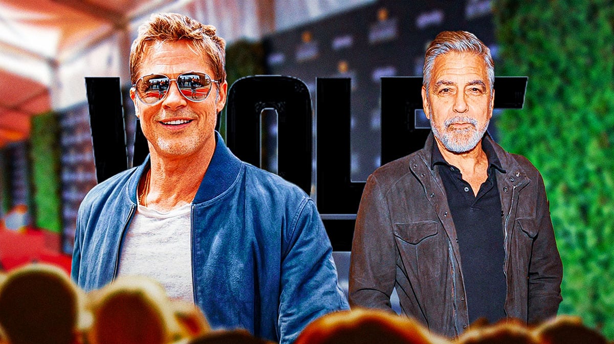 Wolfs logo with Brad Pitt and George Clooney.