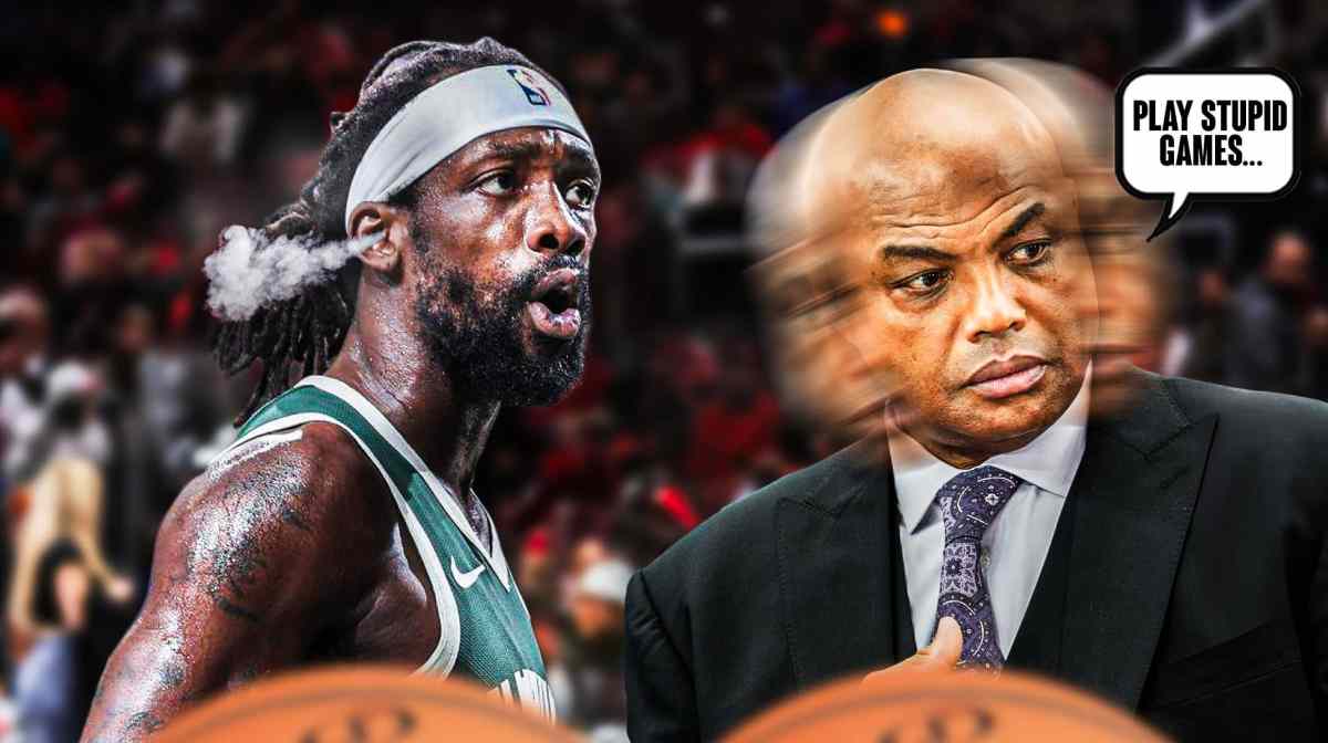 Charles Barkley shaking his head at Bucks' Patrick Beverley