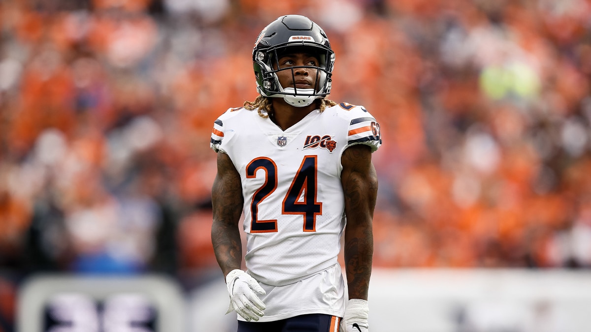 Chicago Bears cornerback Buster Skrine (24) in the third quarter against the Denver Broncos at Empower Field at Mile High. 