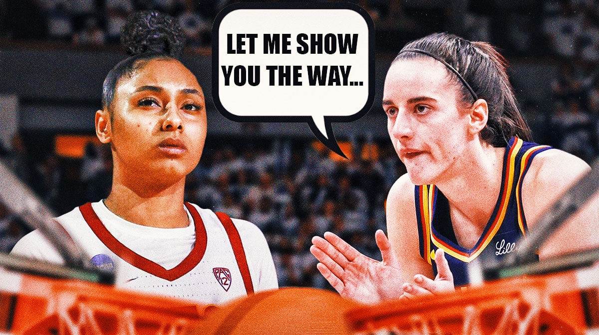 Caitlin Clark tells JuJu Watkins "let me show you the way..."