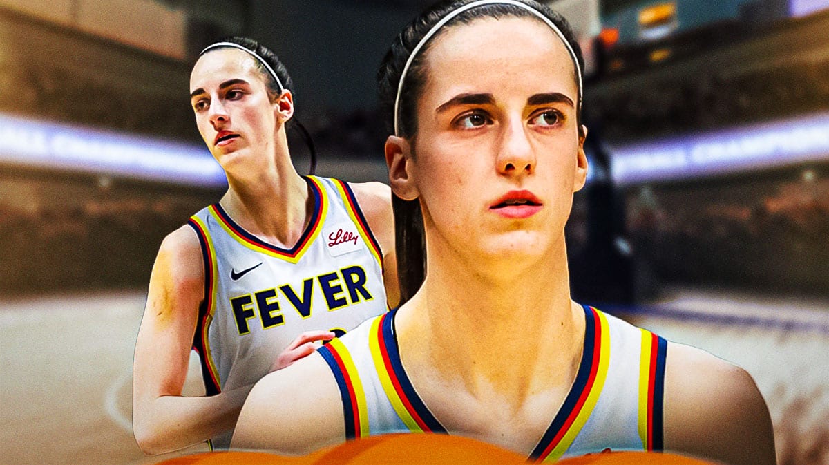 Caitlin Clark, Fever, Caitlin Clark Fever, Caitlin Clark WNBA, Fever Storm, Caitlin Clark with Fever arena in the background