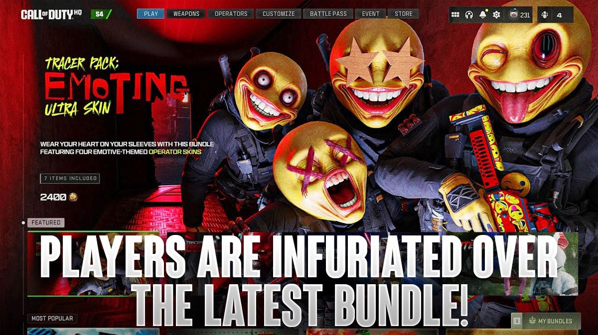 Call Of Duty Modern Warfare 3 Players Infuriated By Latest Emoji Operator Bundle