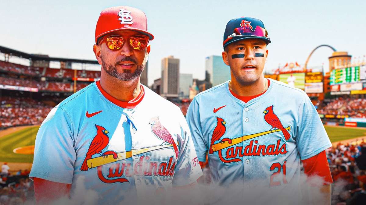Cardinals' Oli Marmol and Lars Nootbaar frustrated