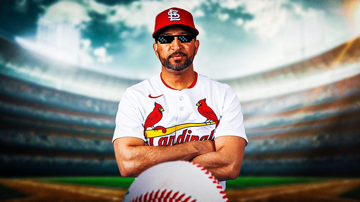 Oliver Marmol (Cardinals manager) with deal with it shades