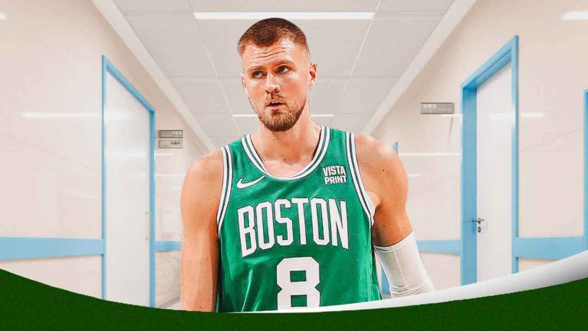 Joe Mazzulla and Jayson Tatum Celtics teammate Kristaps Porzingis amid NBA Playoffs vs Cavs