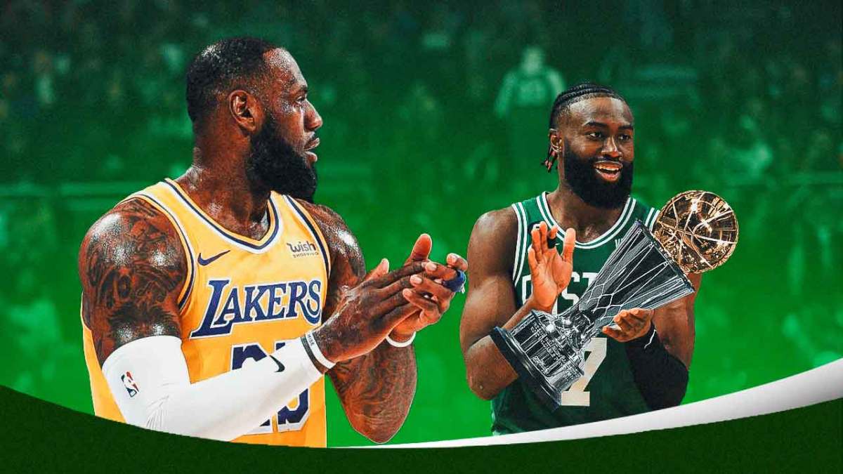 Celtics Jaylen Brown amid winning over Jayson Tatum along with Lakers LeBron James