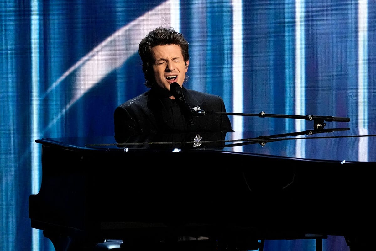 Charlie Puth performing at 2024 Emmys.