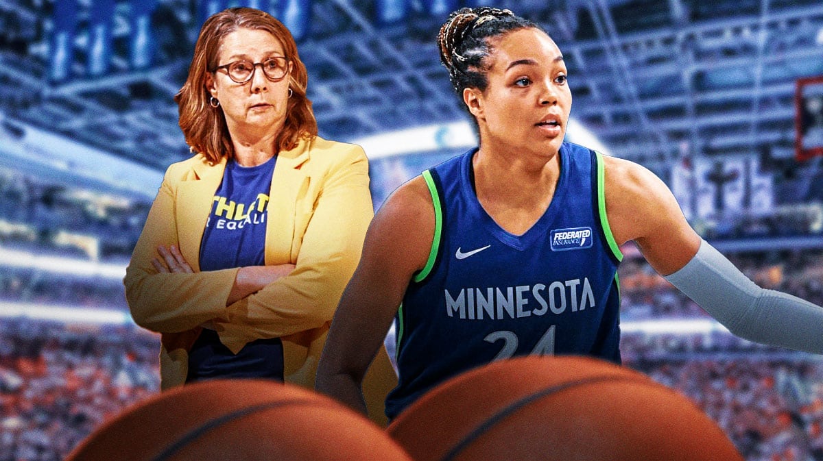 Minnesota Lynx player Napheesa Collier and Minnesota Lynx coach Cheryl Reeve