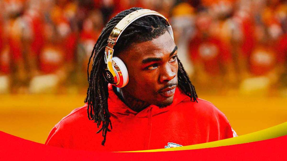 Chiefs' Rashee Rice looks at assault investigation reporters