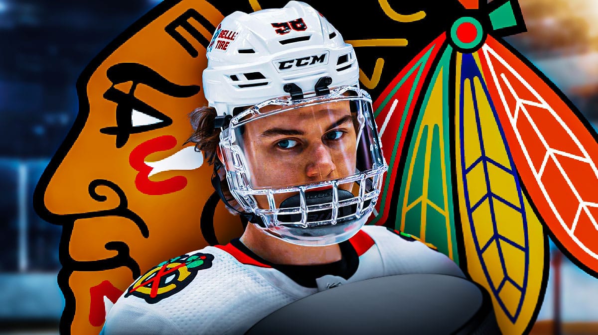 Blackhawks center Connor Bedard.