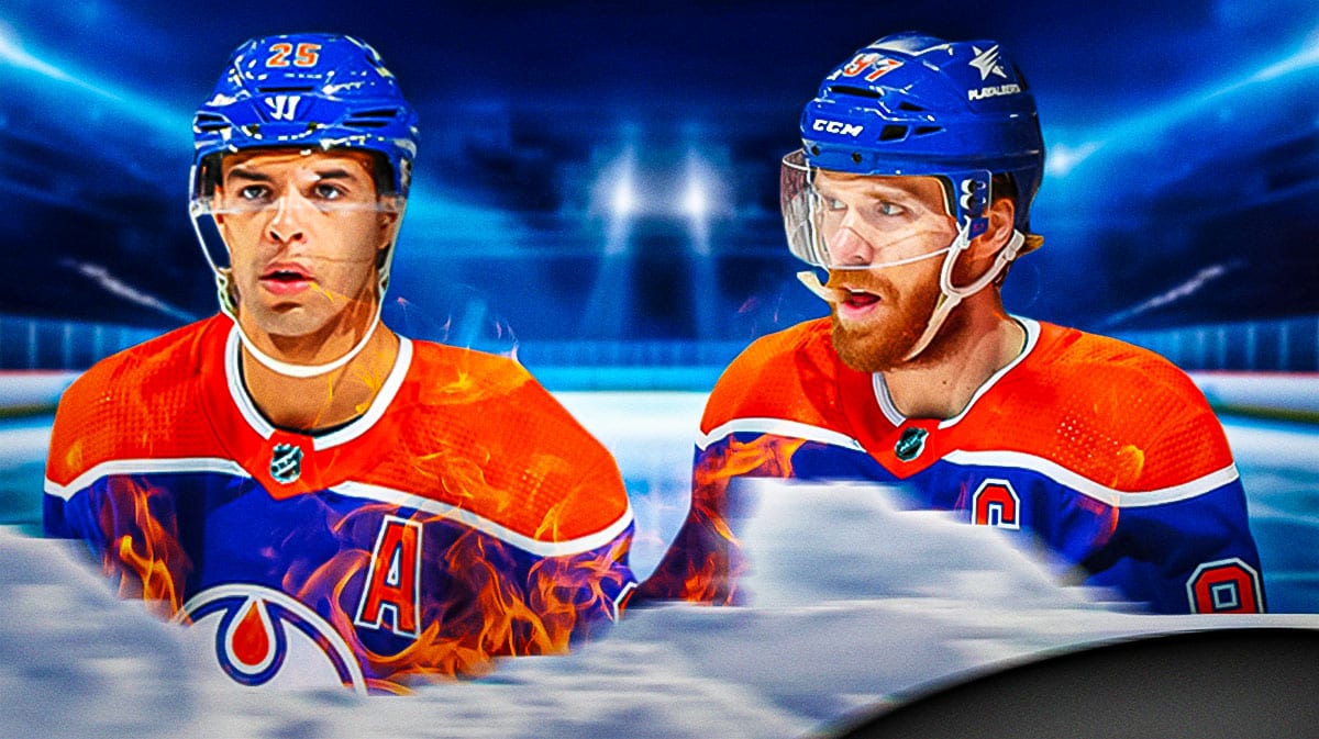 Connor McDavid, Darnell Nurse. Fire coming off of them.