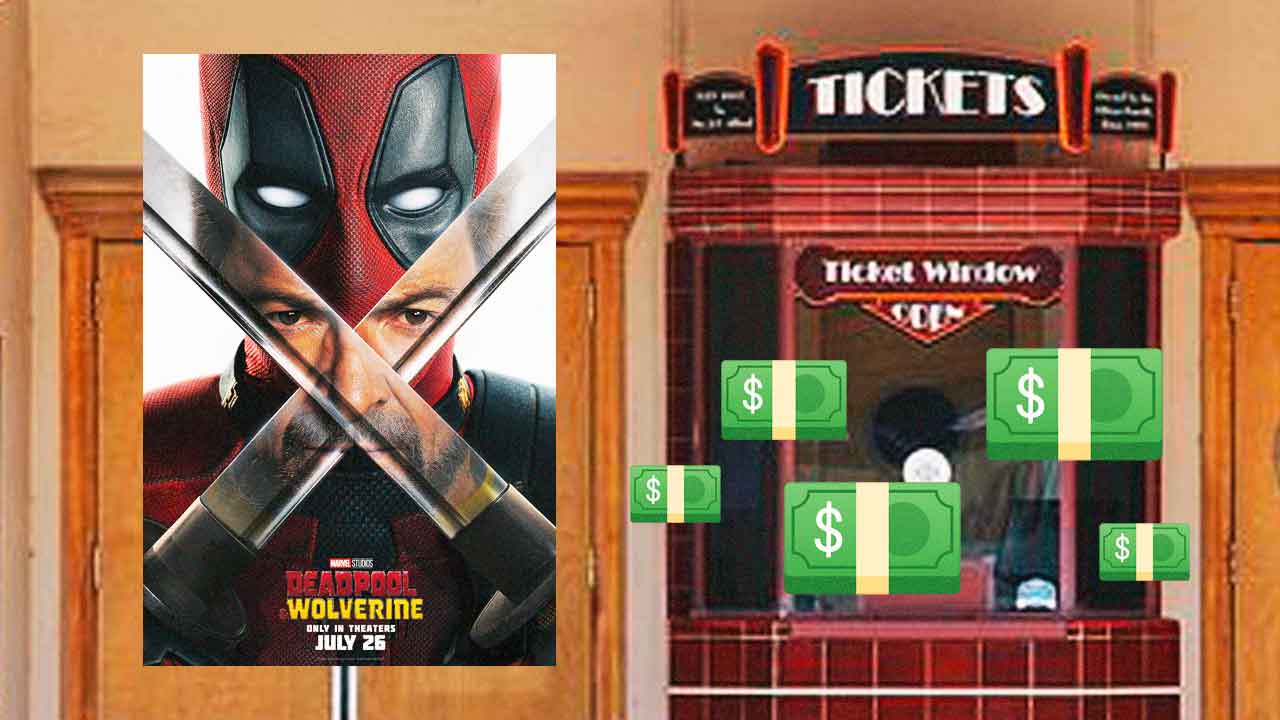 Deadpool & Wolverine poster, box office and money emojis