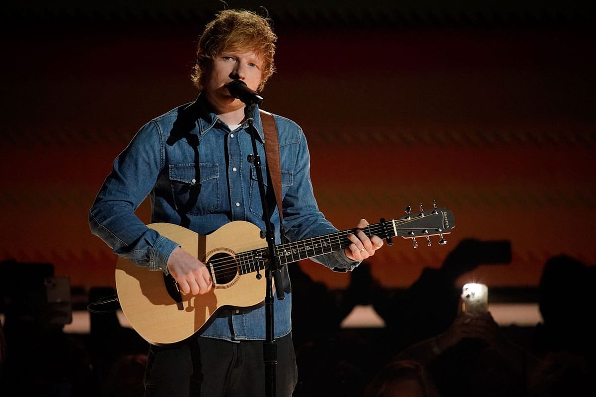 Ed Sheeran at the ACM Awards in 2023.