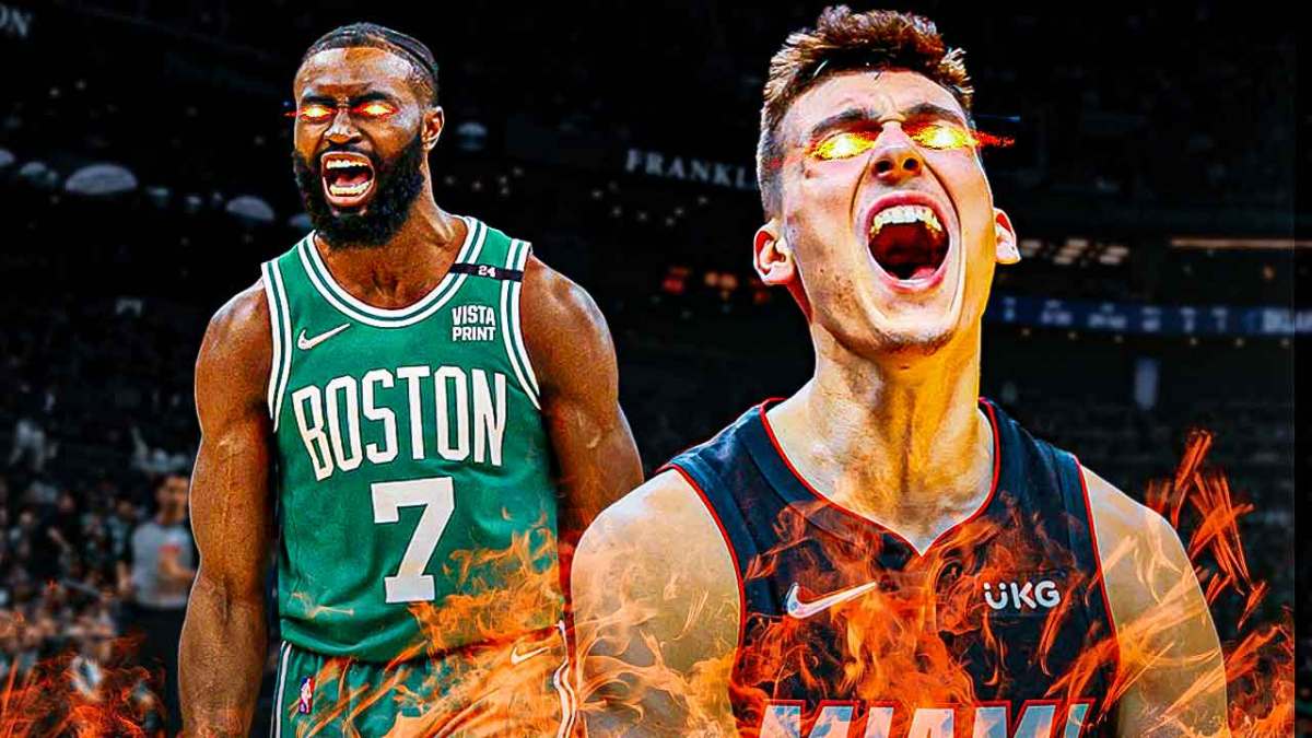 Joe Mazzulla mentee Jaylen Brown with Heat Tyler Herro amid NBA Playoffs loss