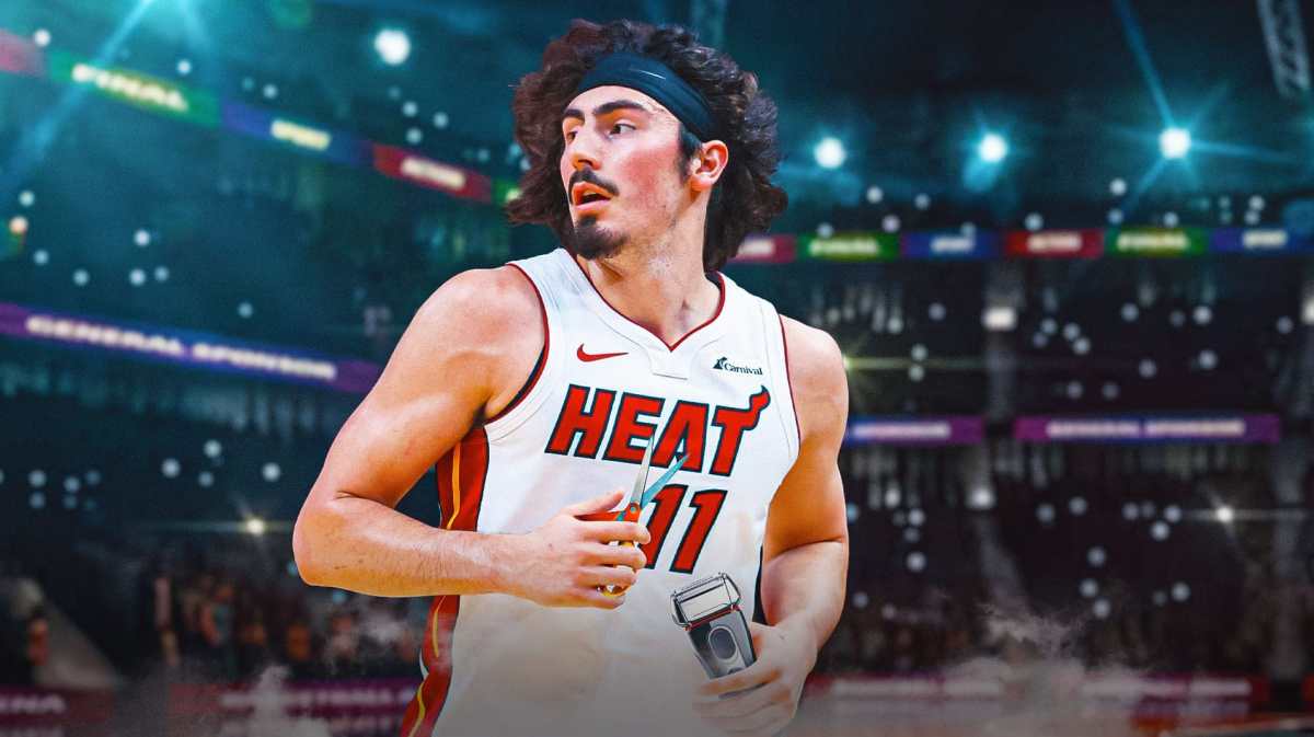 Miami Heat Jaime Jaquez Jr facial hair cut shave