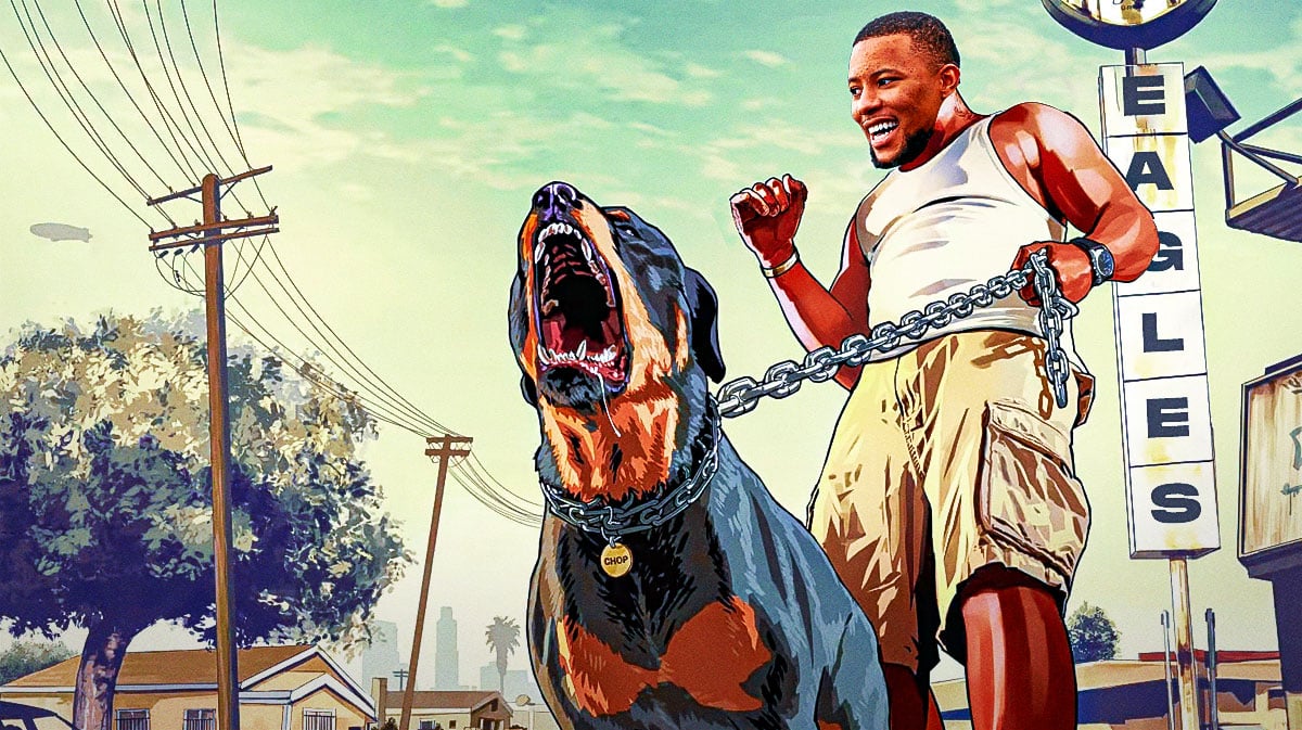 Saquon Barkley (new Eagles running back) as Franklin from GTA