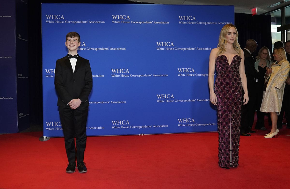 Iain Armitage, Caity Lutz at White House Correspondents Association annual dinner in 2022.