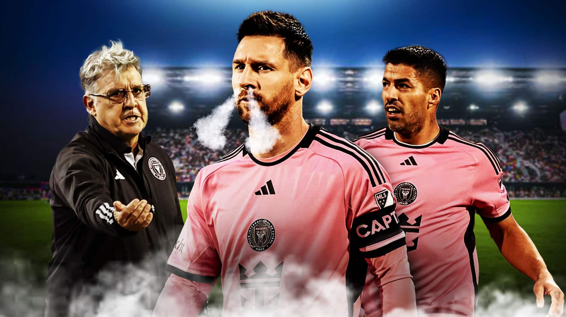 Lionel Messi, Luis Suarez, and Gerardo Martino amid Inter Miami MLS win over Montreal