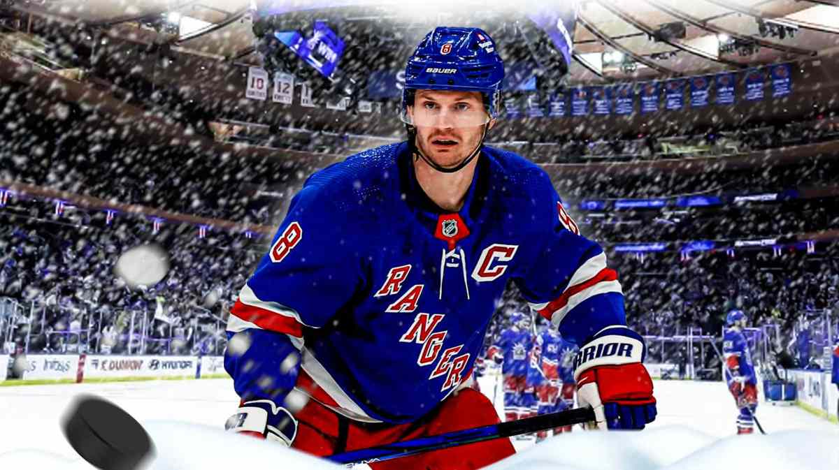 Rangers' Jacob Trouba talking the Hurricanes and the Stanley Cup Playoffs.