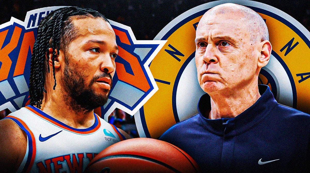 New York Knicks player Jalen Brunson and Indiana Pacers head coach Rick Carlisle