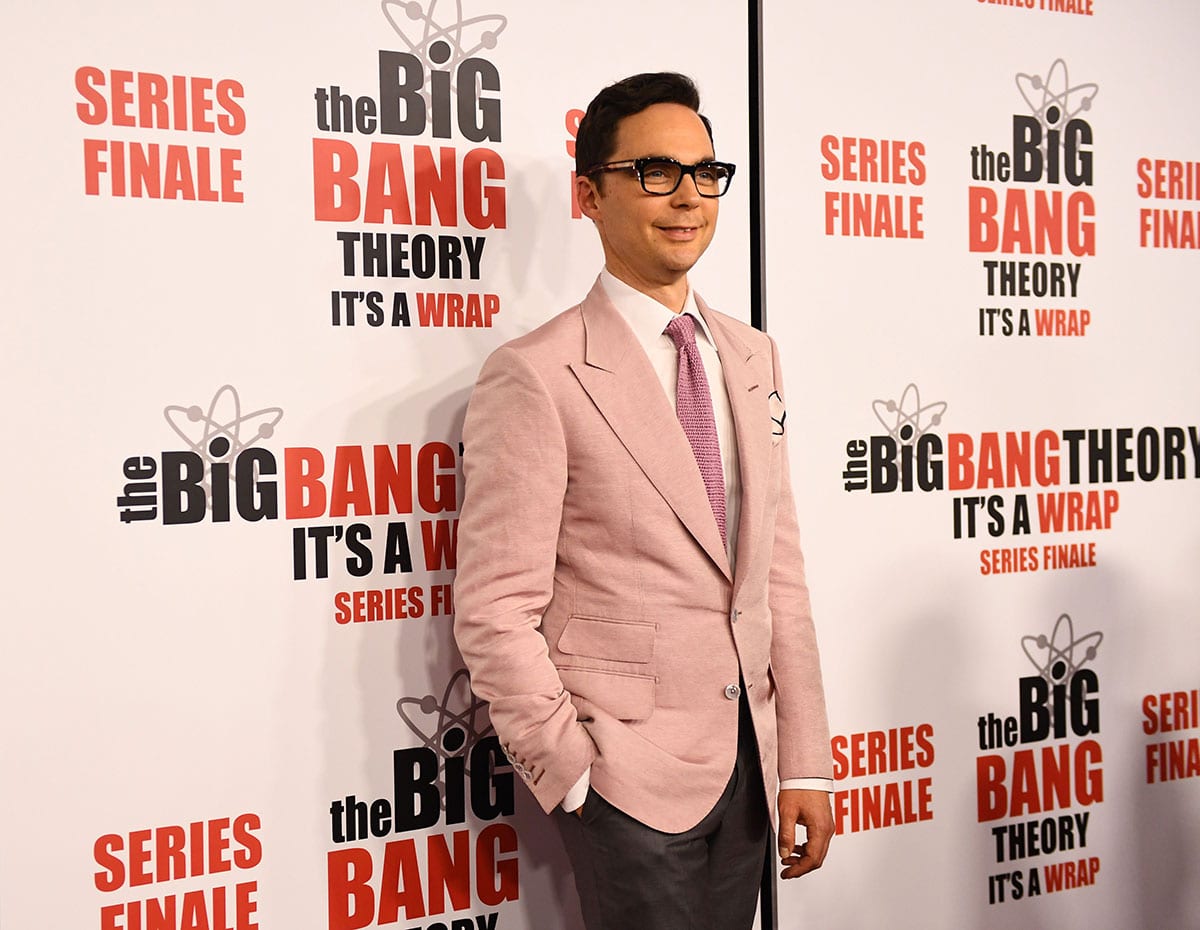 Jim Parsons on Big Bang Theory finale red carpet in 2019.