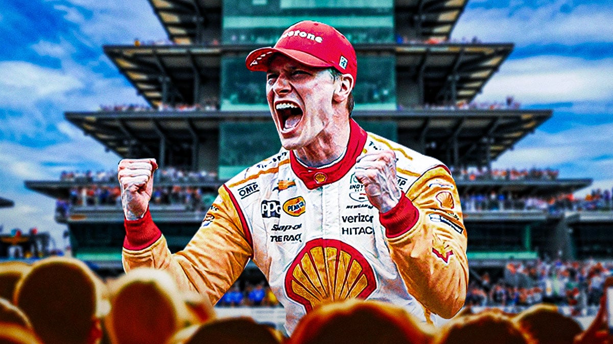 An excited Josef Newgarden, Indianapolis 500