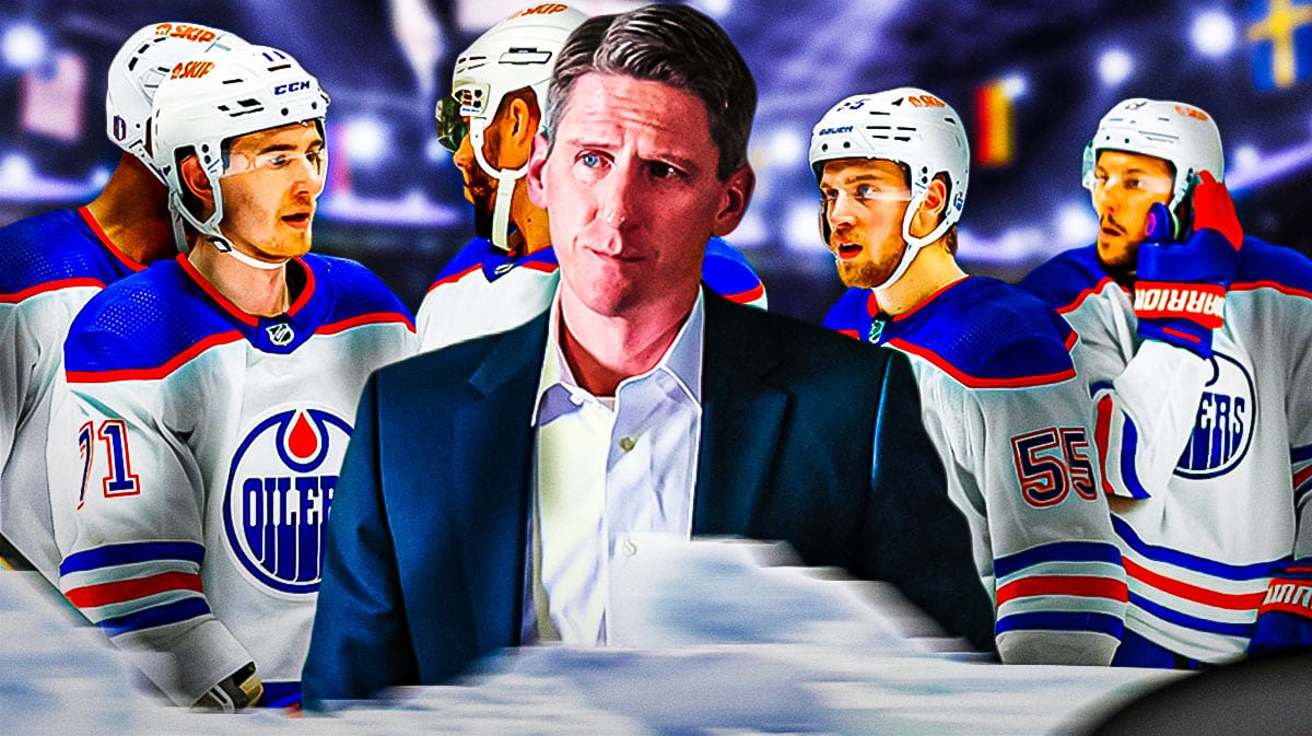 Oilers coach Kris Knoblauch and his players.