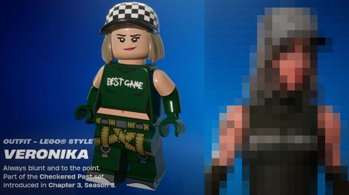 Скин Вероники LEGO Fortnite Censors
