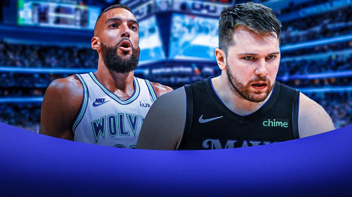 Dallas Mavericks guard Luka Doncic and Minnesota Timberwolves center Rudy Gobert