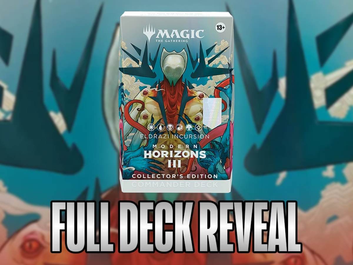 mtg eldrazi commander deck 2024 Magic: The Gathering Modern Horizons 3 Incursion (100-Card Deck, 2-Card Collector Booster Sample Pack + Accessories) : Toys & Games including two Borderless Profile Legendary cards Elite Commander 5 Color Eldrazi