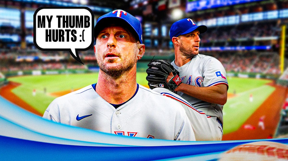Max Scherzer says "my thumb hurts :("