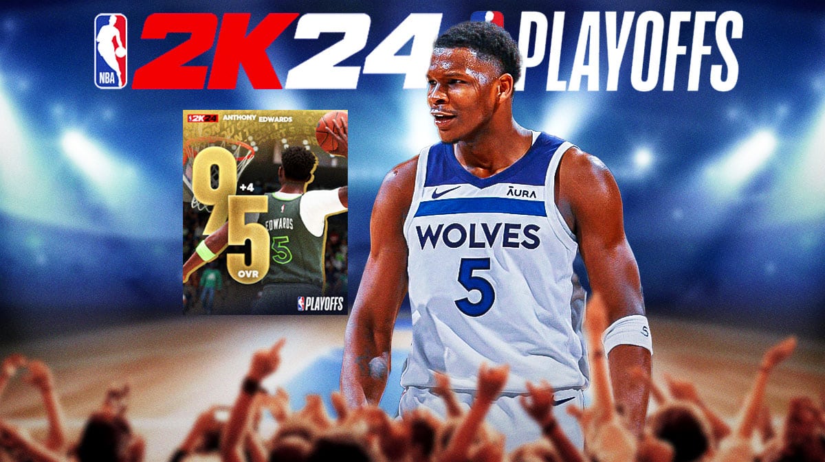 Anthony Edwards elevates to a 95 overall in NBA 2K24 May player ratings amidst playoff run 