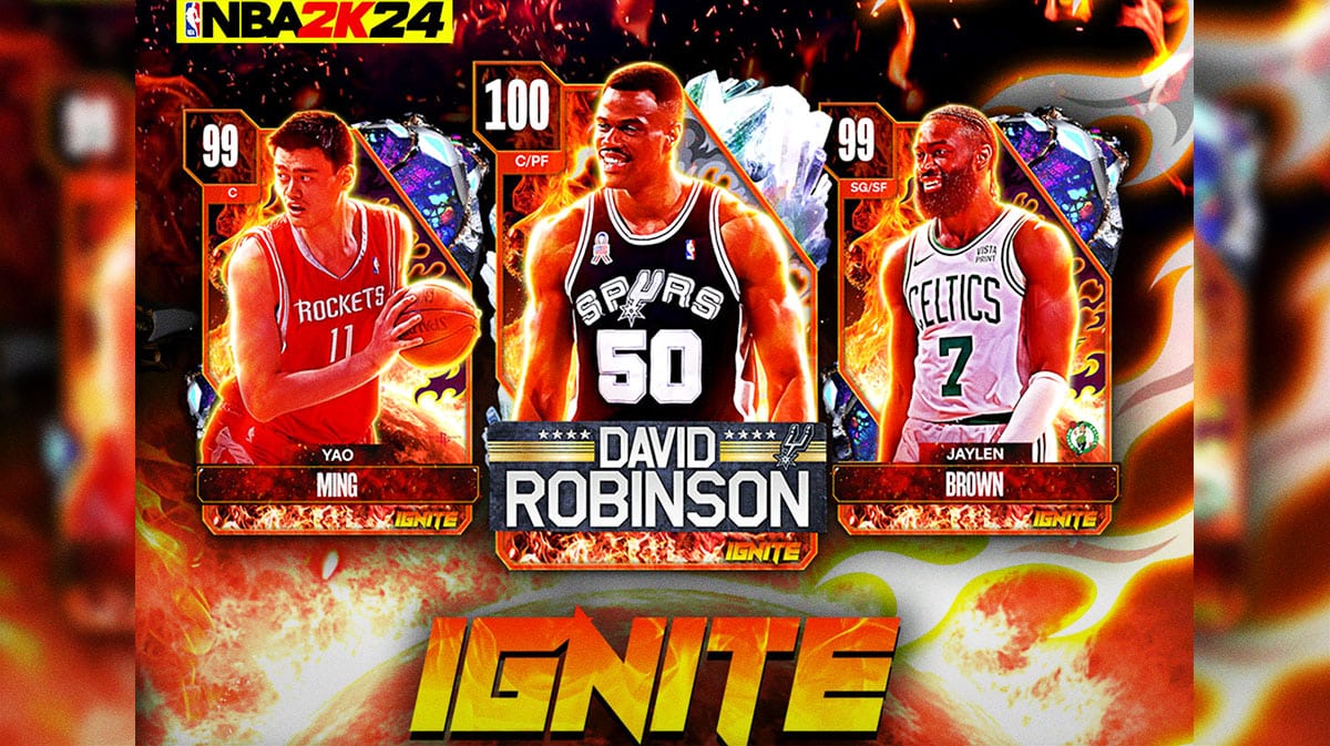 NBA 2K24 MyTEAM Ignite Adds 100 OVR David Robinson