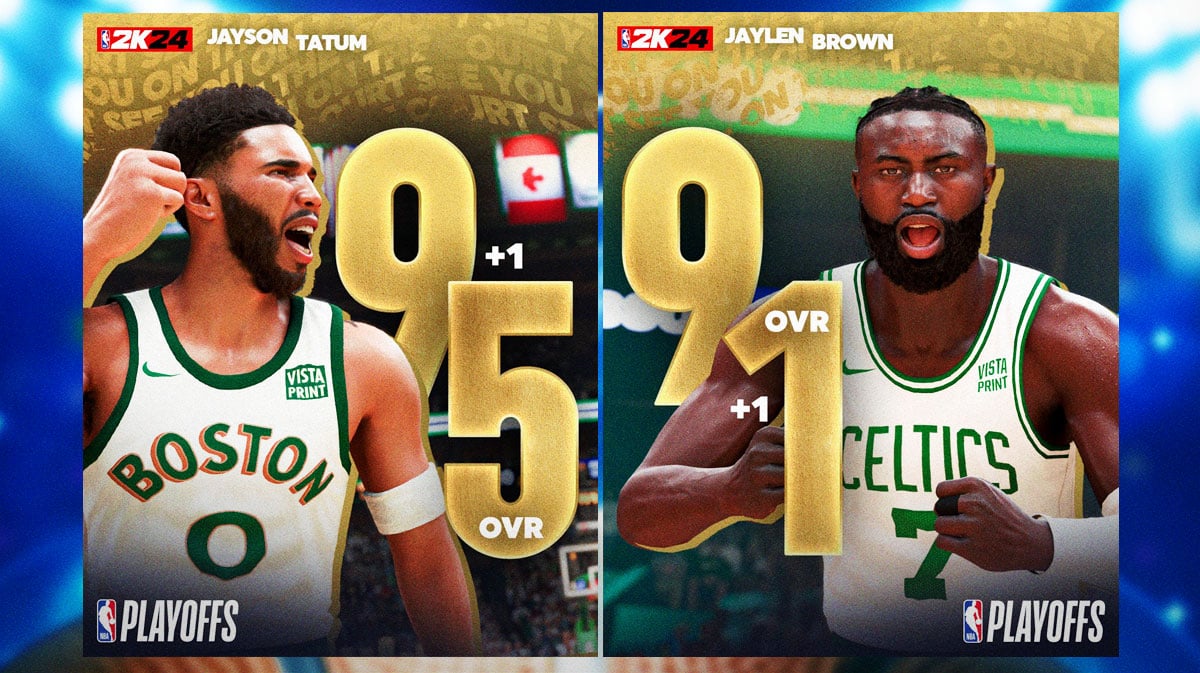 NBA 2K24 May Player Ratings: Jayson Tatum and Jaylen Brown jump up to a 95 & 94 overall