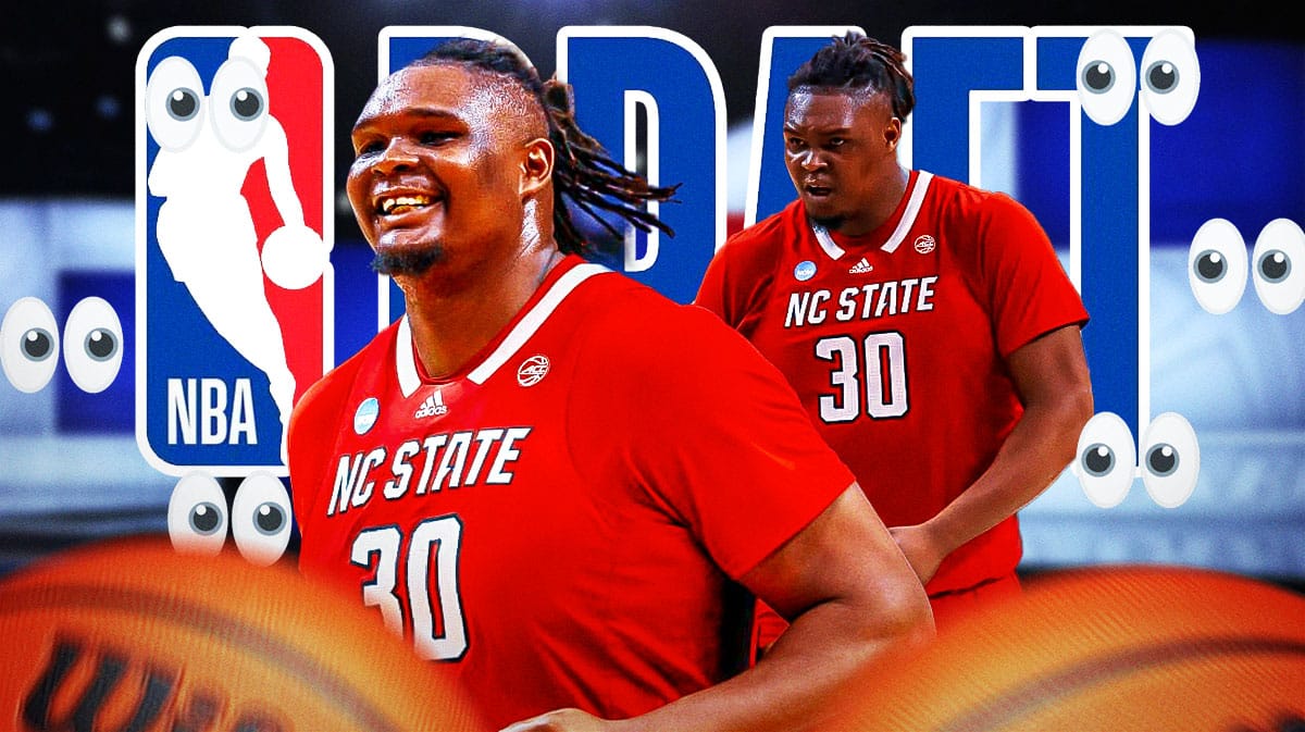DJ Burns. Eyeball emojis all around. NBA Draft logo.
