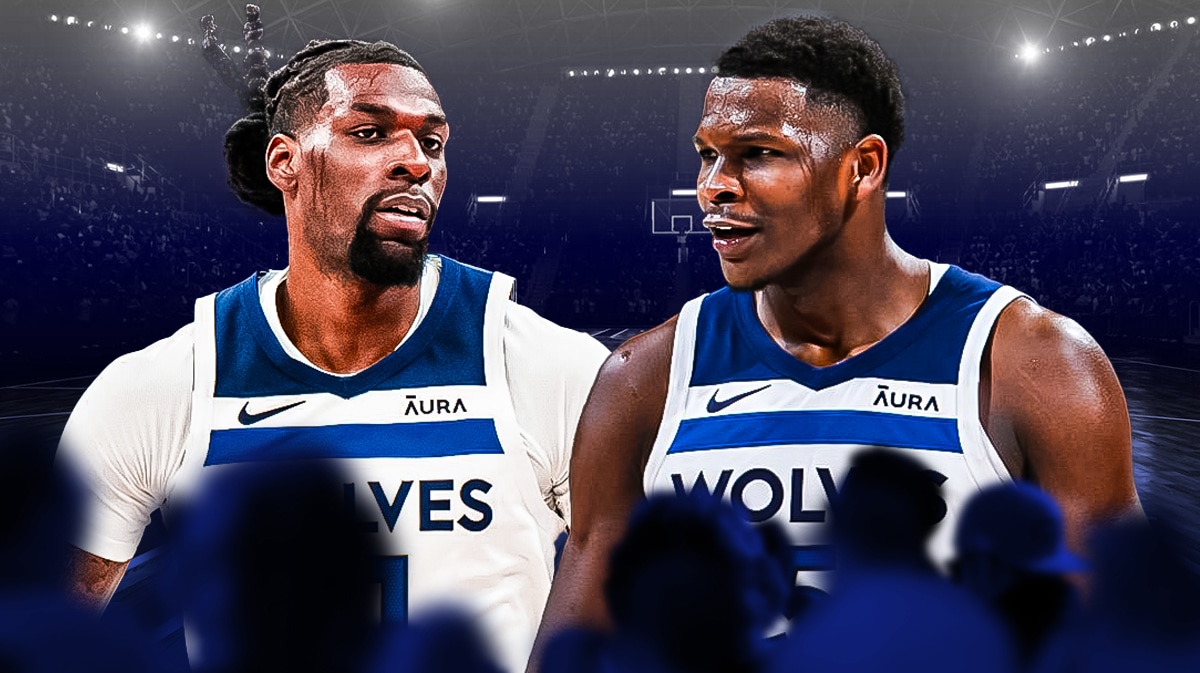 Minnesota Timberwolves Naz Reid and Anthony Edwards