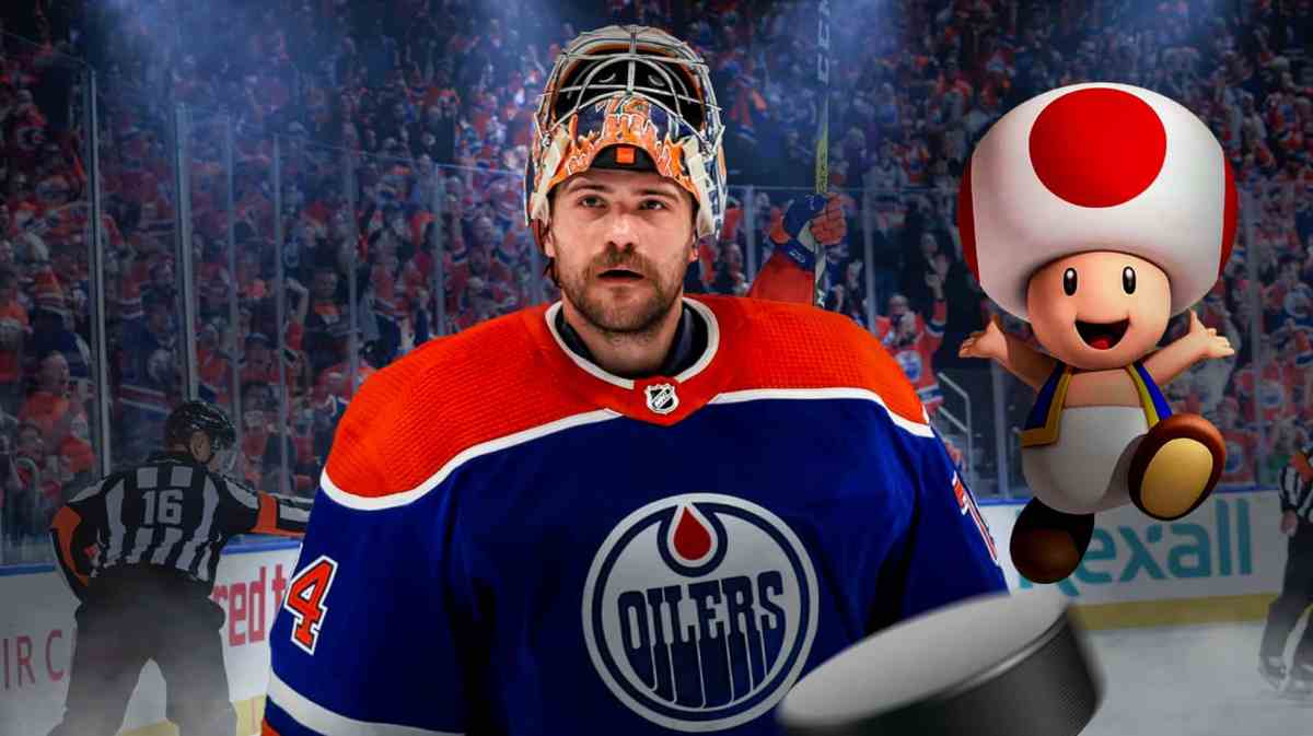 Oilers goalie Stuart Skinner looking forward to Mario Kart after beating the Stars.