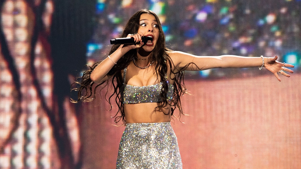 Olivia Rodrigo performing on the 'Guts' world tour on March 9, 2024.