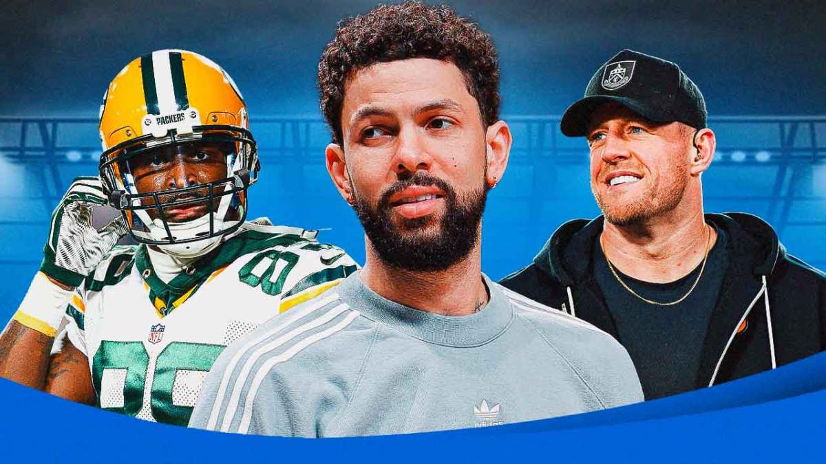 Austin Rivers and JJ Watt with former Packers Aaron Rodgers weapon James Jones