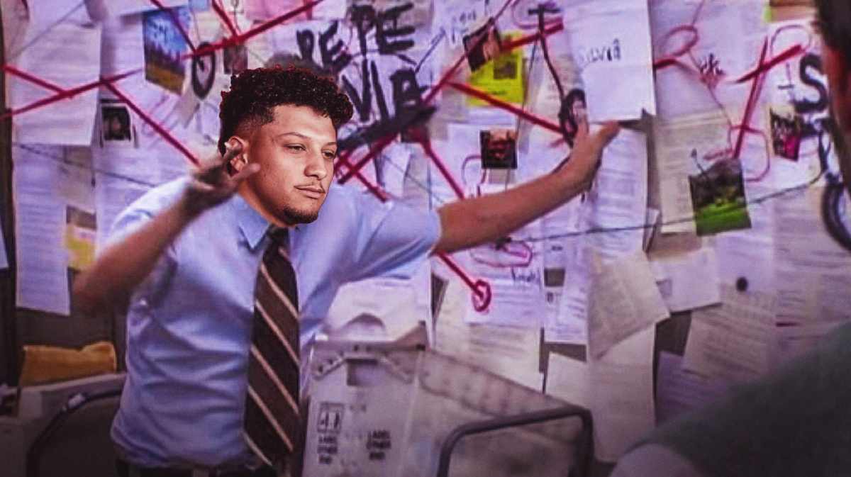 Patrick Mahomes (Chiefs) as the explaining meme