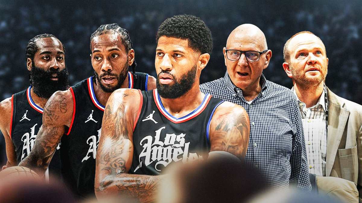 Paul George, Lawrence Frank, James Harden, Kawhi Leonard, Steve Ballmer, Los Angeles Clippers