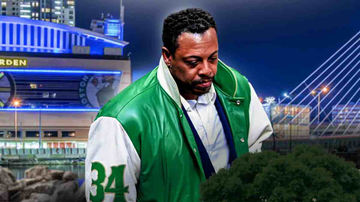 Paul Pierce in Boston Celtics jacket